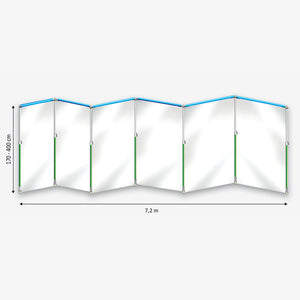 Curtain-Wall Staubschutzwand System Prokit Paket (7,2 x 4 m)