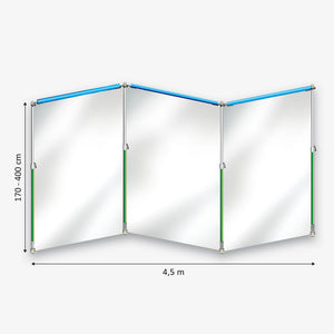 Curtain-Wall Staubschutzwand System Starterkit Paket (4,5 x 4 m)